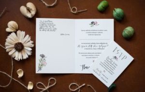 egzemplarz zaproszenia na ślub vintage